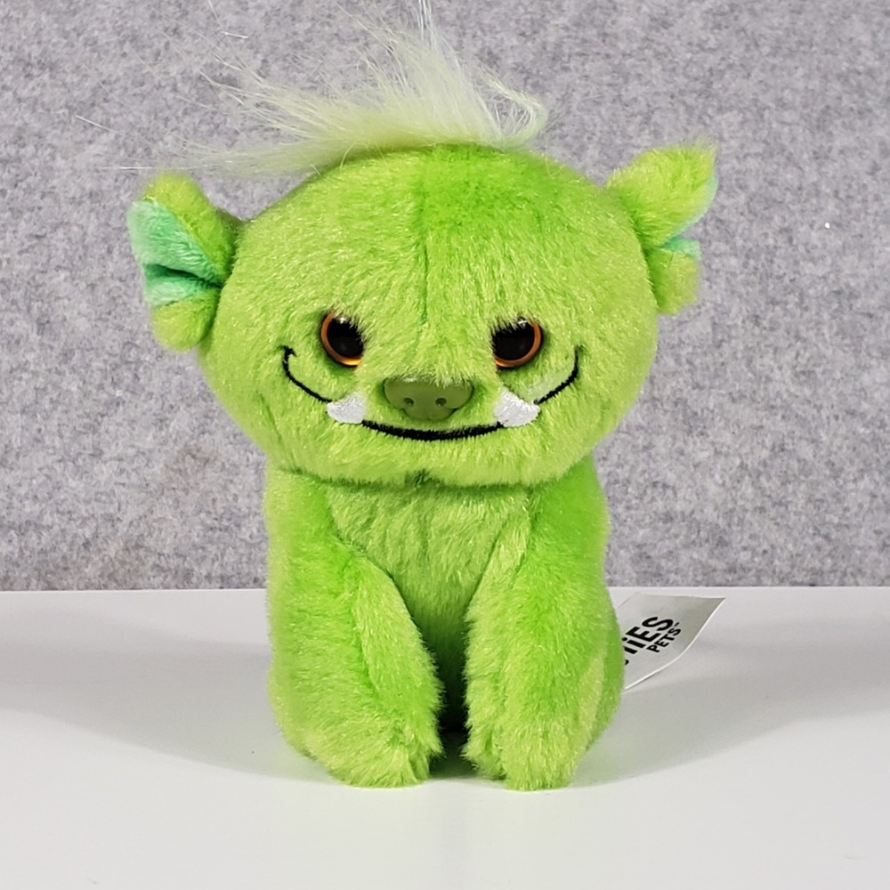 Kellytoy‎ Unisex Plush Petooties Pets 4in Green Monster Toy